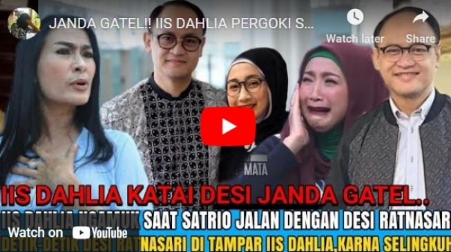 Hoaks Iis Dahlia konflik dengan Desy Ratnasari. 