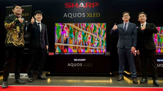 Peluncuran TV AQUOS XLED 4K di Jepang. [Sharp Electronics Indonesia] 