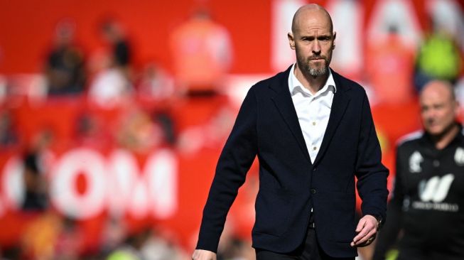 Manajer Manchester United, Erik ten Hag. [PAUL ELLIS / AFP]