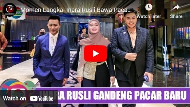 Hoaks Inara Rusli gandeng pacar baru. 