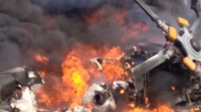 Helikopter Milik TNI AD Jatuh dan Terbakar, Penyebab Kecelakaan Diselidiki