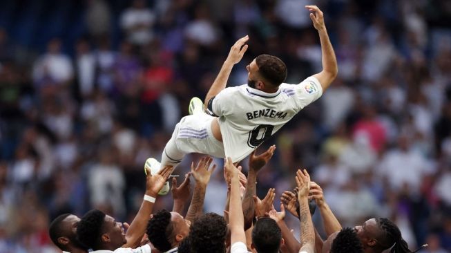 Karim Benzema Bikin Rekor Langka di Laga Terakhirnya Bersama Real Madrid, Lampaui Cristiano Ronaldo