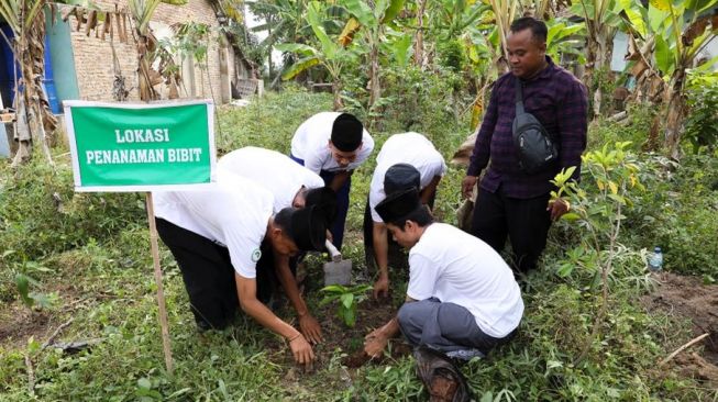 SDG Sumsel Gelar Pelatihan Penanaman Budi Daya Buah di Ponpes OKI