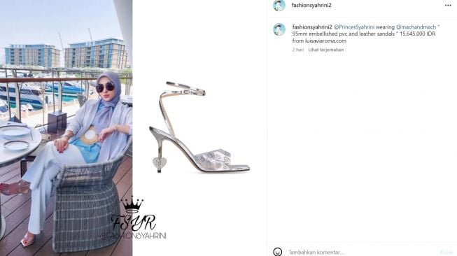 Koleksi high heels Syahrini yang modelnya unik (Instagram/fashionsyahrini2)