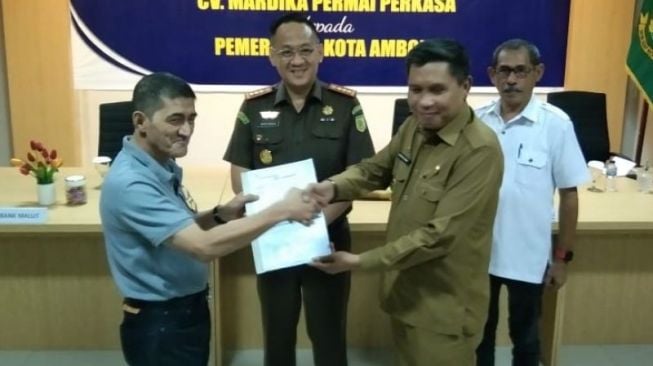 Pemkot Ambon Terima Pembayaran Tunggakan Retribusi Parkir Rp770 Juta