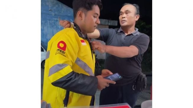 Viral Video Ojol di Banjarbaru Dikalungkan Borgol