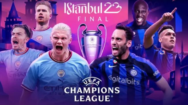 Link Nonton Final Liga Champions 2023, Manchester City vs Inter Milan