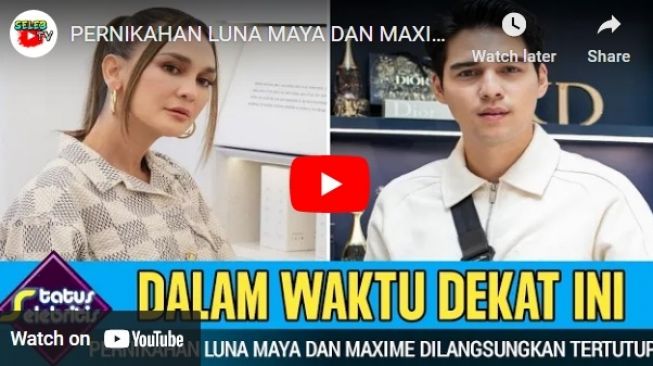 Hoaks Luna Maya dan Maxime Bouttier akan menikah.