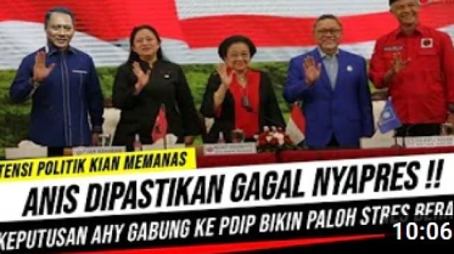 CEK FAKTA: Anies Baswedan Dipastikan Gagal Nyapres, AHY Putuskan Gabung Koalisi PDIP, Benarkah?