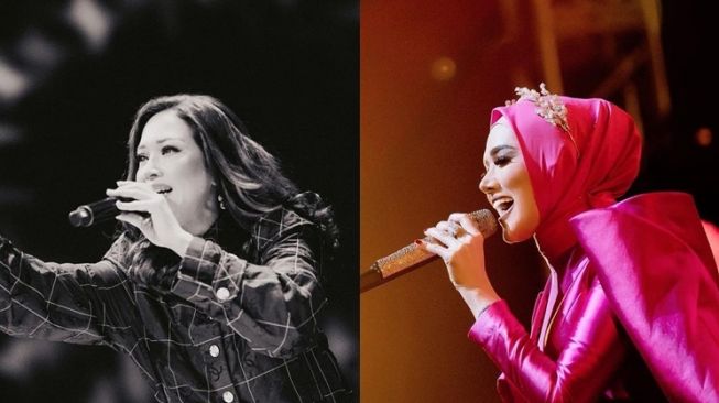 Adu Gaya Maia Estianty vs Mulan Jameela (instagram/@maiaestiantyreal/@mulanjameela1)