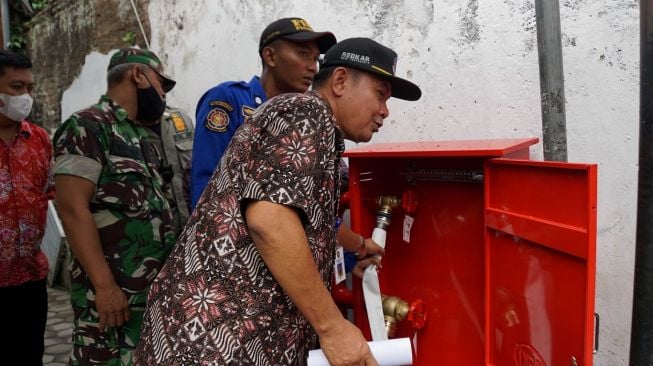 Padat Penduduk dan Minim Akses Jalan, Kampung Karanganyar Kota Jogja Dipasang Jaringan Hidran