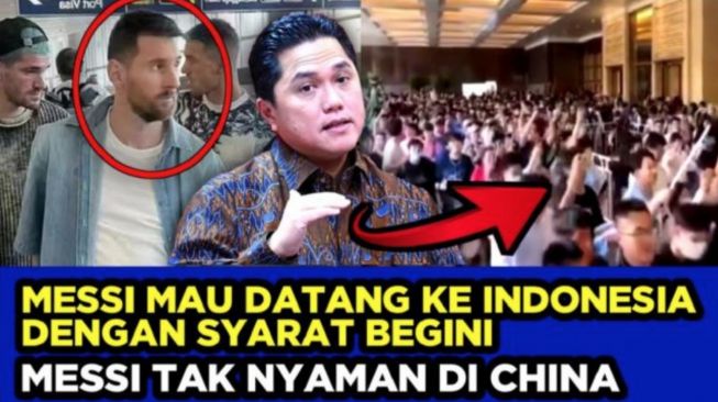 Fakta atau Hoaks: Benarkah Agar Mau Datang Lionel Messi Minta Syarat Ini ke Erick Thohir?