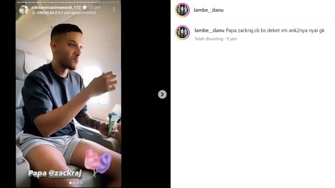 Nikita Mirzani undang pria lain dengan sebutan papa (Instagram/@lambe__danu)