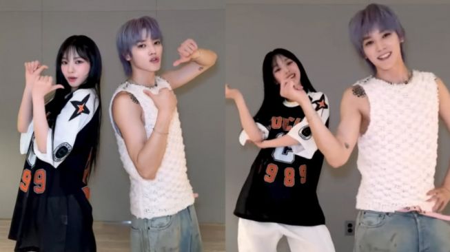 Taeyong NCT dan Karina aespa Lakukan Challenge TikTok, Netizen: Kayak Anime