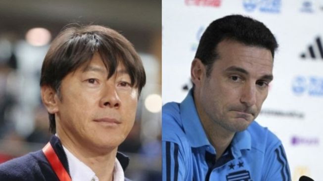 Adu Hebat Shin Tae-yong vs Lionel Scaloni Jelang Laga Indonesia Lawan Argentina