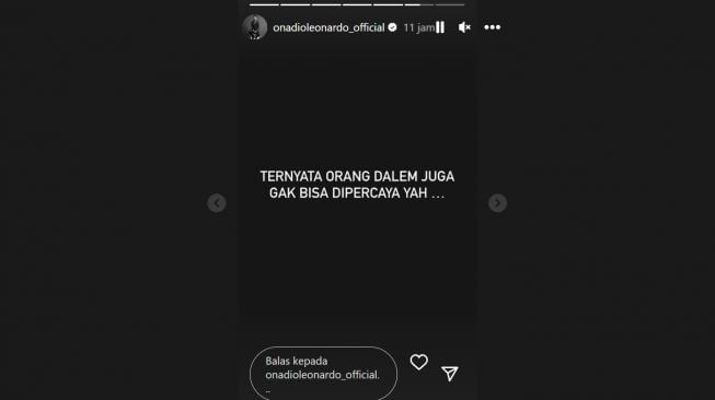 Onad ngeluh soal kelakuan orang dalam (Instagram/@onadioleonardo_official)