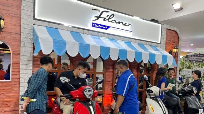 Yamaha Filano termasuk dalam andalan display Classy Yamaha di JFK 2023 [PT YIMM].