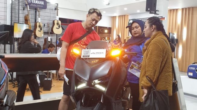 Maxi Group Yamaha XMAX yang menjadi salah satu favorit pengunjung di JFK 2023 [PT YIMM].