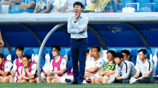 Coach Shin Tae Yong saat mendampingi Korea Selatan di Piala Dunia 2018 (fifa.com)