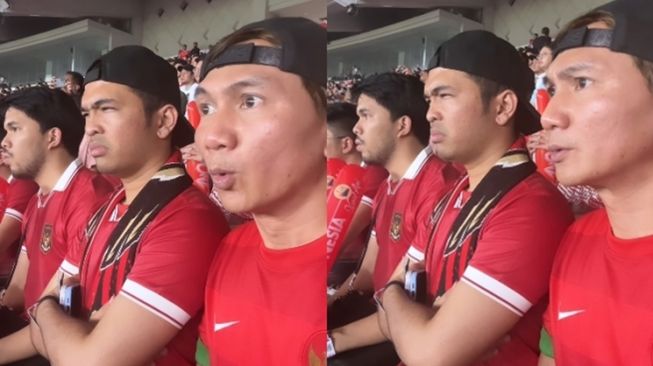 Artis Nonton Langsung Indonesia vs Argentina (Instagram/@duniamanji)