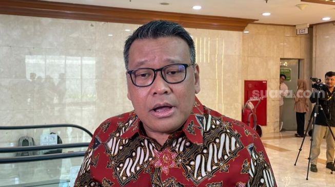 Ketua DPP PDIP, Eriko Sotarduga. (Suara.com/Bagaskara)