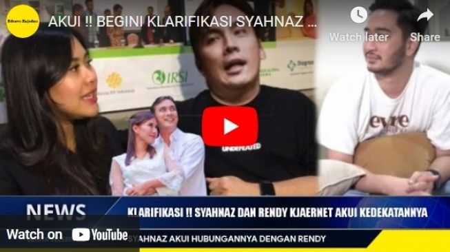 Hoaks Syahnaz Sadiqah dan Rendy Kjaernett klarifikasi soal selingkuh di depan media. 