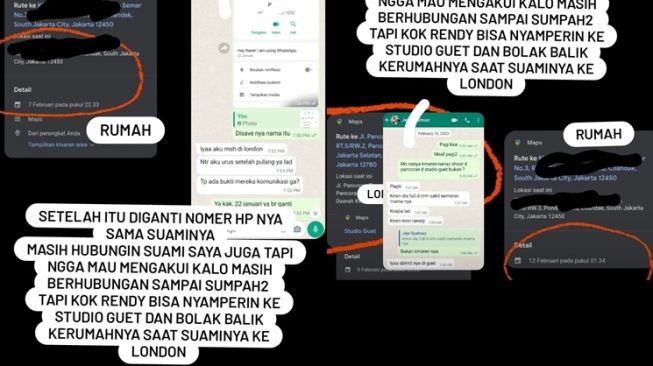 Bukti Dugaan Perselingkuhan Syahnaz dan Rendy Kjaernett (instagram/@ladynayoan)