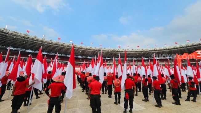 PDIP Sibuk Persiapkan Peringatan Puncak Bulan Bung Karno, Ribuan Satgas hingga Penari Nusantara Berlatih di GBK