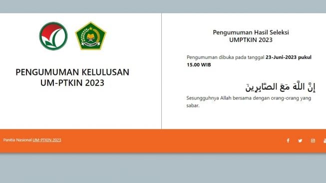 Pengumuman UM-PTKIN 2023 Sudah Dirilis! Cek Link dan Jadwalnya