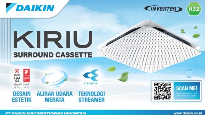 Daikin Hadirkan AC Kiriu, Paduan Kesejukan Elegan yang Didukung Fitur Pendukung Kesehatan