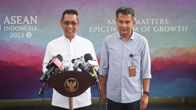 Kepala Sekretariat Presiden (Kasetpres) Heru Budi Hartono di Kompleks Istana Kepresidenan, Jakarta, Jumat (23/6/2023). (Biro Pers Sekretariat Presiden)