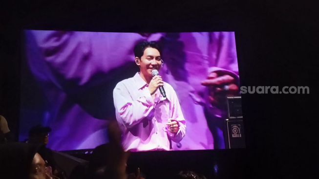 Konser Lee Seung Gi di Istora Senayan, Jakarta Pusat pada Sabtu (24/6/2023) [Suara.com/Rena Pangesti]