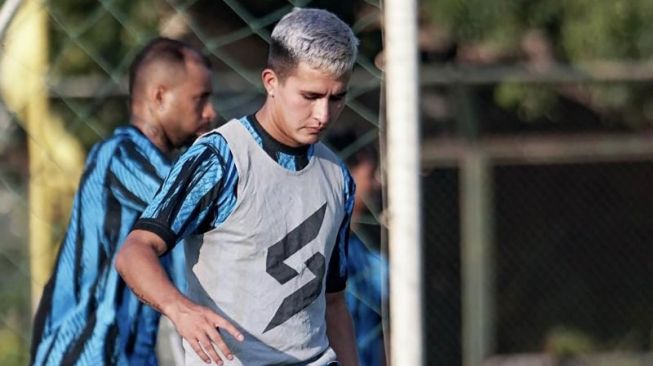Pemain baru Arema FC, Ariel Lucero. (ANTARA/HO-MO Arema FC)