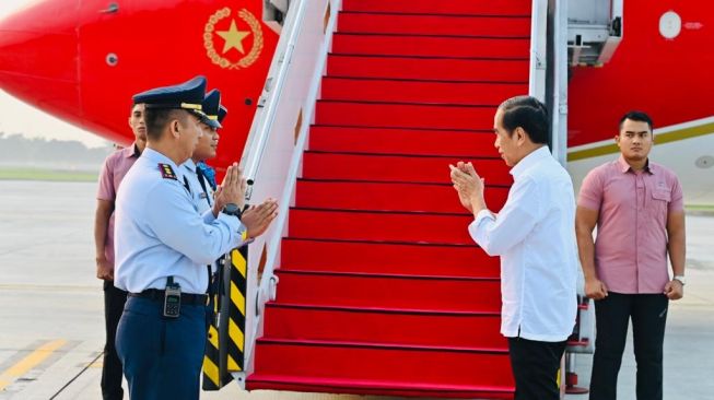 Presiden Joko Widodo atau Jokowi melangsungkan kunjungan kerja ke Provinsi Aceh, Selasa (27/6/2023). (Laily Rachev - Biro Pers Sekretariat Presiden)