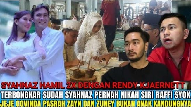 Rendy Kjaernett dan Syahnaz Sadiqah digosipkan sudah nikah siri (YouTube)