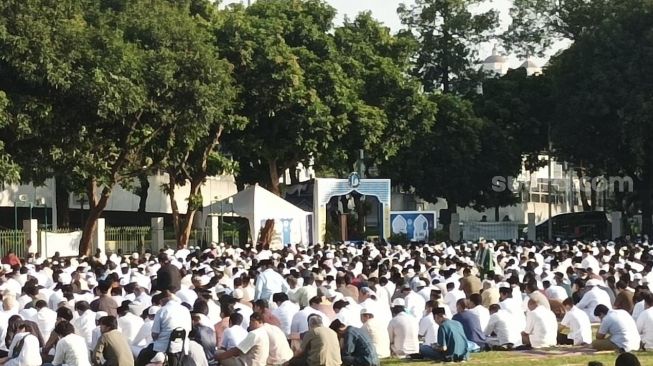 Salat Idul Adha Rabu Ini, Jemaah Muhammadiyah Padati Lapangan Masjid Agung Al-Azhar Kebayoran Baru