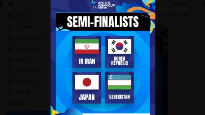 Pertarungan Para Raksasa! Berikut Jadwal Lengkap Semifinal Piala Asia U-17