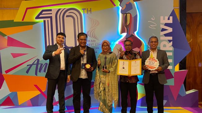 Pegadaian sukses torehkan prestasi di ajang HR Asia Most Caring Company Awards 2023. (Dok: Pegadaian)