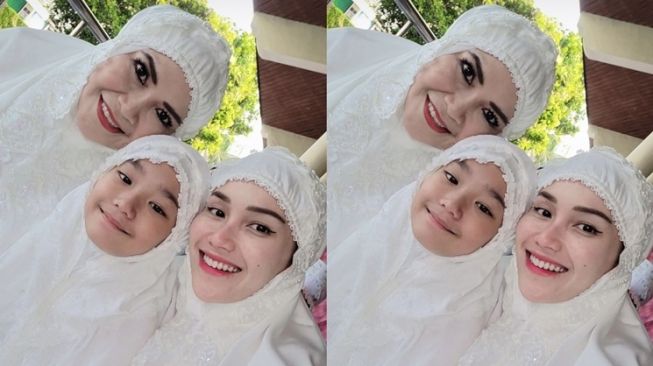  Potret Anak Artis Ikut Salat Idul Adha (Instagram/@mom_ayting92_)