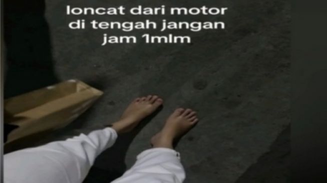 Seorang Wanita Nekat Loncat dari Ojol setelah Diduga akan Diculik