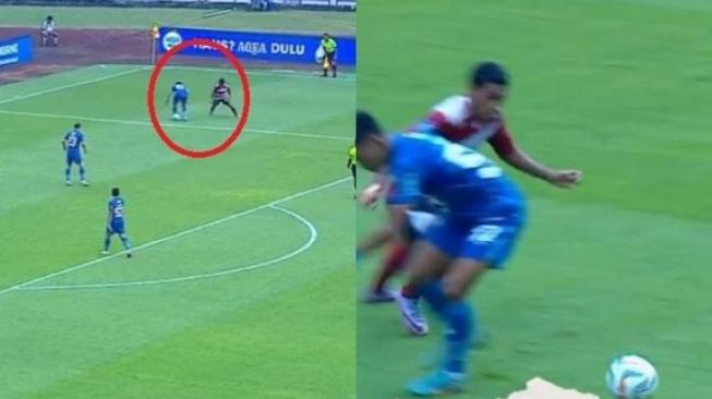 Momen Bek Timnas Indonesia Kena 'Nutmeg' di Laga Persib vs Madura United