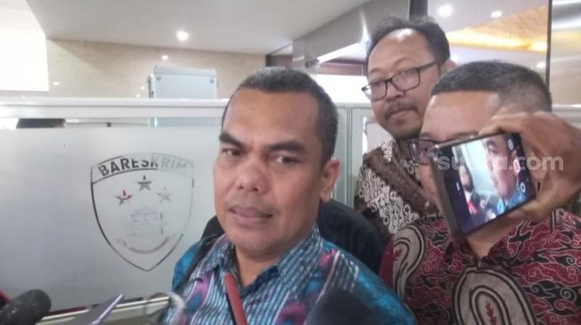 Ketua Forum Advokat Pembela Pancasila, Ihsan Tanjung pelapor kasus Panji Gumilang di Bareskrim. (Suara.com/M Yasir)