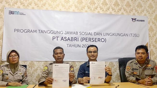 Asabri Serahkan Bantuan Sarana dan Prasarana ke Polda Bengkulu