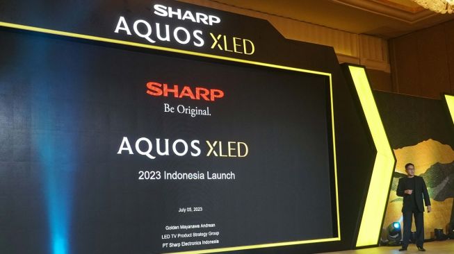 Peluncuran TV Sharp Aquos XLED di Jakarta, Rabu (5/7/2023). [Sharp Electronics Indonesia]