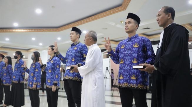 Potret Bintang Bulu Tangkis Tanah Air Dilantik  Jadi PNS (Instagram/@badmintan.ina)