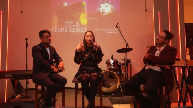 Gloria Jessica di acara rilis lagu barunya, "We Are Now" di Jakarta, baru-baru ini. [dokumentasi pribadi]