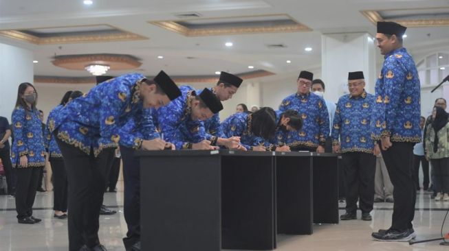 Potret Bintang Bulu Tangkis Tanah Air Dilantik  Jadi PNS (Instagram/@badmintan.ina)
