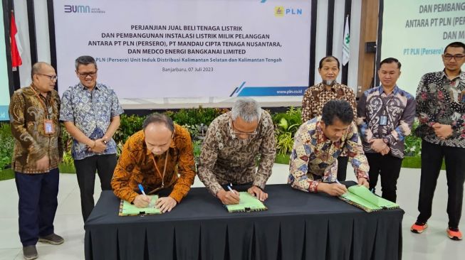 Dukung Mitigasi Gas Rumah Kaca, MedcoEnergi-PLN Tandatangani Perjanjian Jual Beli Listrik