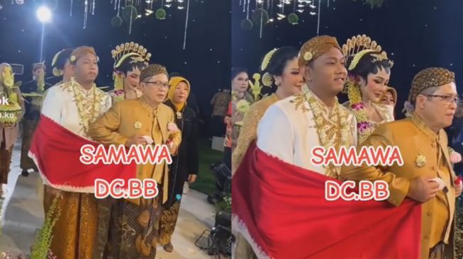 Pernikahan Denny Caknan dan Bella Bonita (tiktok/duniabaru.ku)