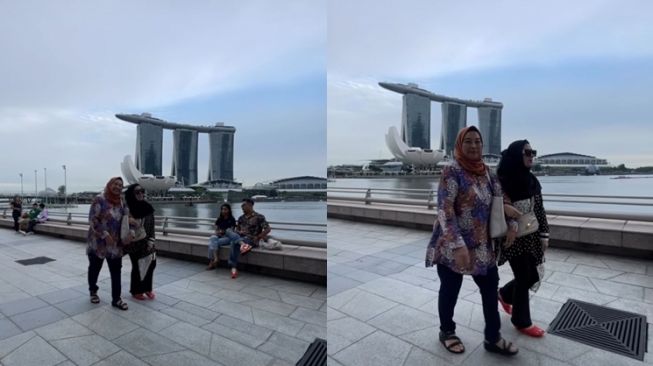 Potret Amy Qanita dan Ibunda Jeje Govinda Liburan Bareng di Singapura (Instagram/@amy_r_qanita)